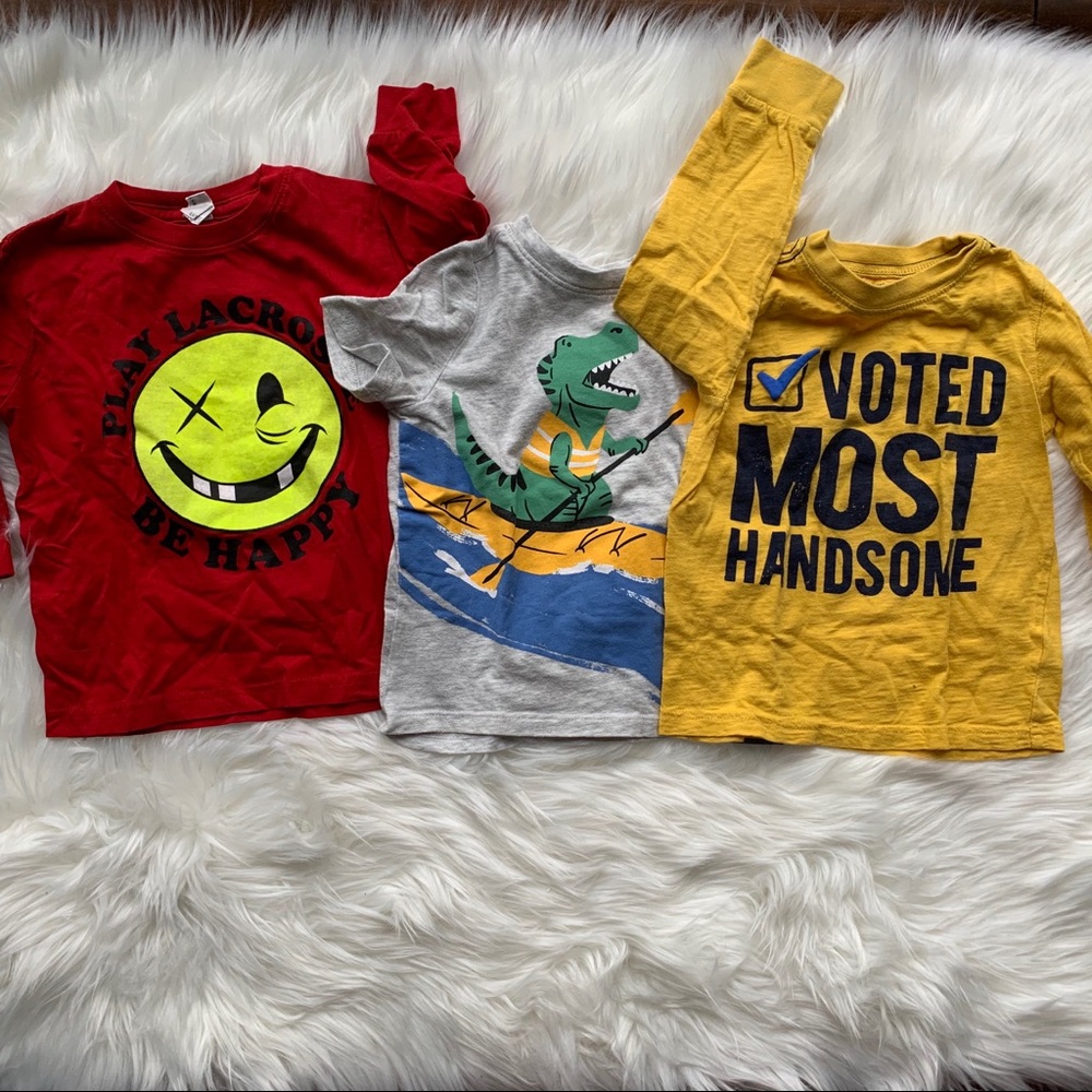 Lot of 3 Sz 3T Boy’s Shirts